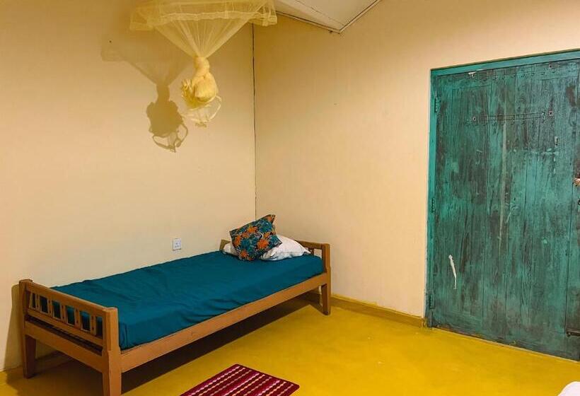 스탠다드 트리픔 룸 공동욕실, Lazy Monkey Surfhostel   Sri Lanka