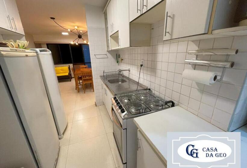 Апартаменты 3 Спальни, Casa Da Geo Genipabu Summer House