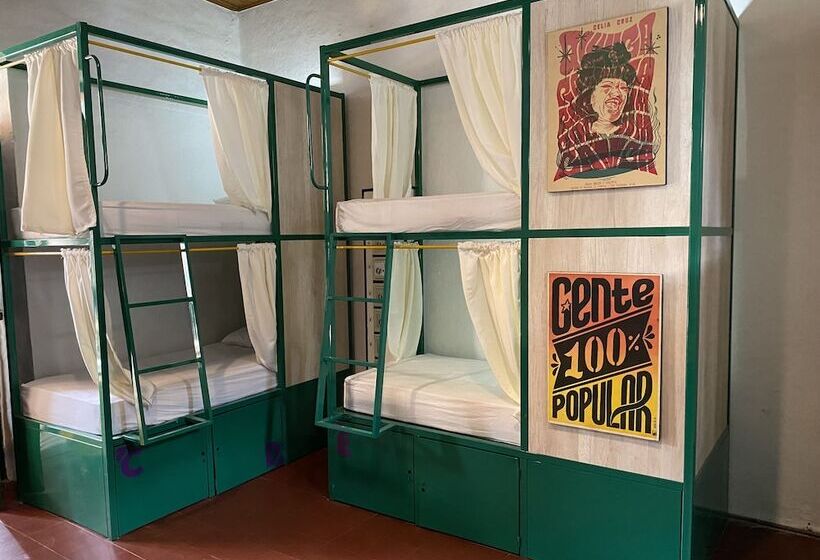공용 욕실 구비 공동 객실 내의 침대, Viajero Hostel Cali & Salsa School