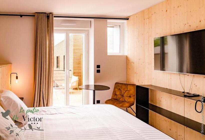 Superior Room with Terrace, Hôtel Le Patio De Victor, Lorient