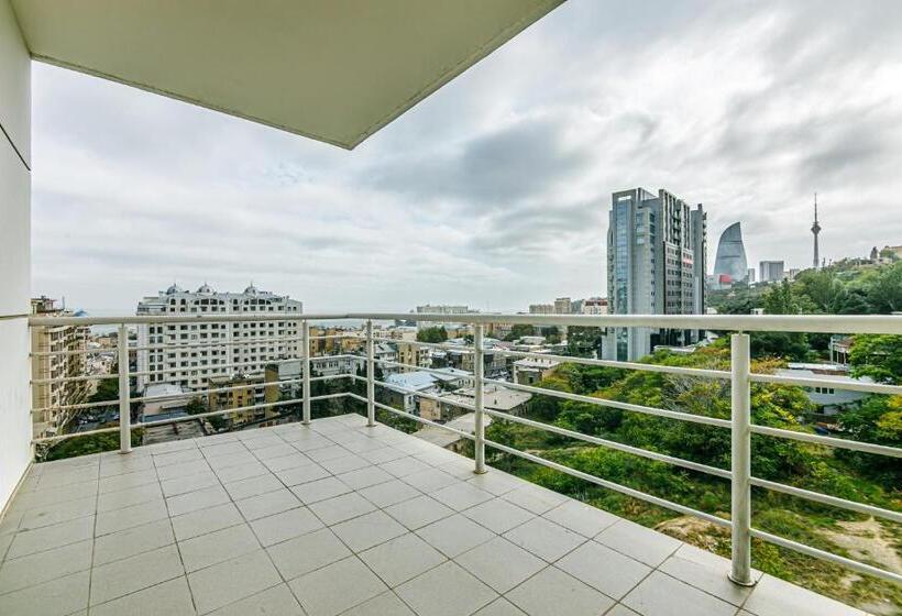 带1个卧室带花园景观的公寓, Sea View Hotel Apart