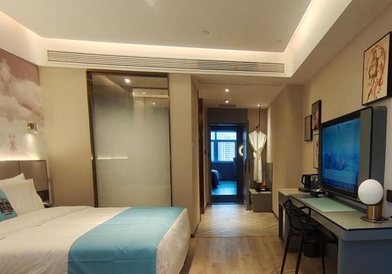 اتاق استاندارد تم دار, Lanou Hotel Lianyungang Donghai High Speed Railway Station Crystal City
