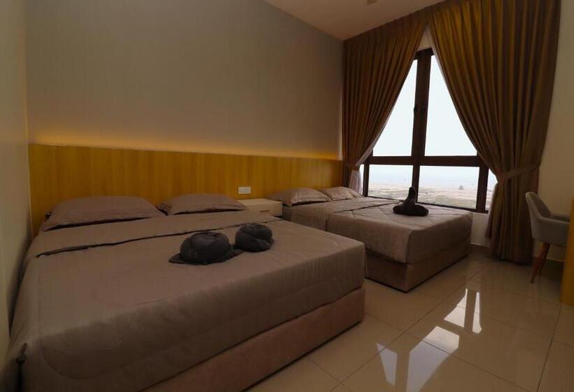 آپارتمان 1 خوابه با چشم‌انداز دریا, Mykey Bali B 31 09 Melaka City