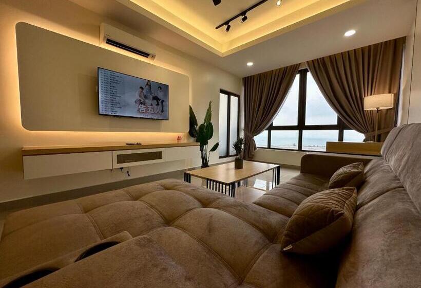 آپارتمان 1 خوابه با چشم‌انداز دریا, Mykey Bali B 31 09 Melaka City