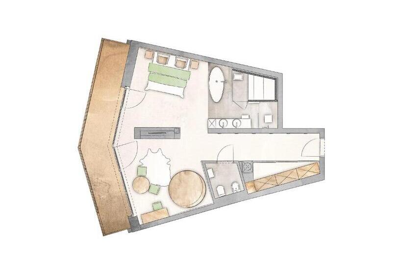 Дом 1 Спальня, Living & Spa Vitalhotel Edelweiss