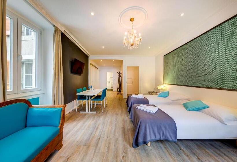 اتاق استاندارد چهار تخته, Hôtel Du Raisin