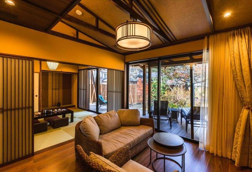 ‫فيلا غرفة نوم واحدة مطلة على الحديقة, Tsuta Onsen Ryokan