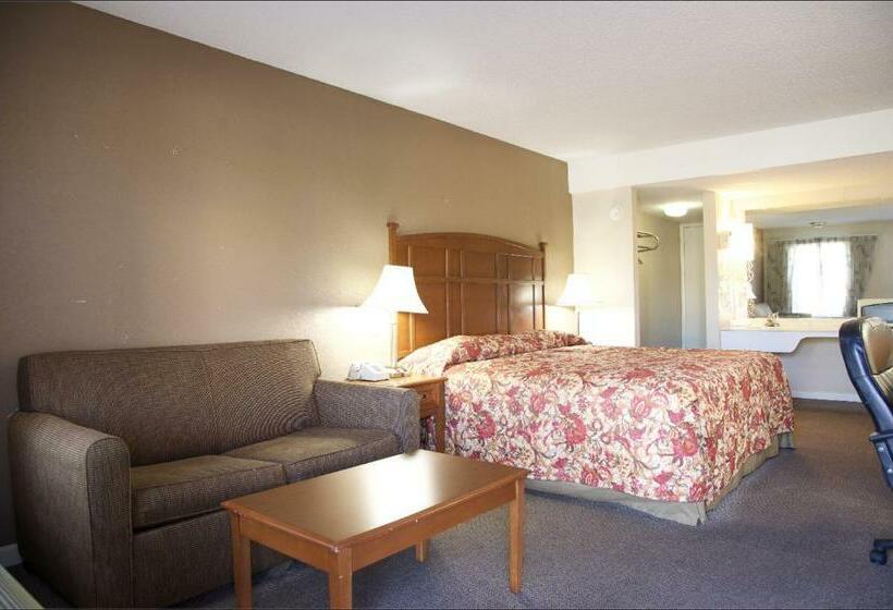 带大床的标准间, Travelers Inn Elizabethton