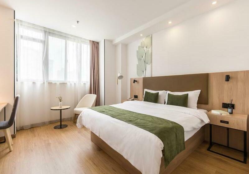 Номер Deluxe, Greentree Inn Shanghai Zhoupu Town Xiupu Road Business