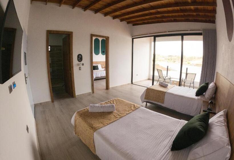 디럭스 4인 룸, Viajero Guatapé Hostel & Lake Club