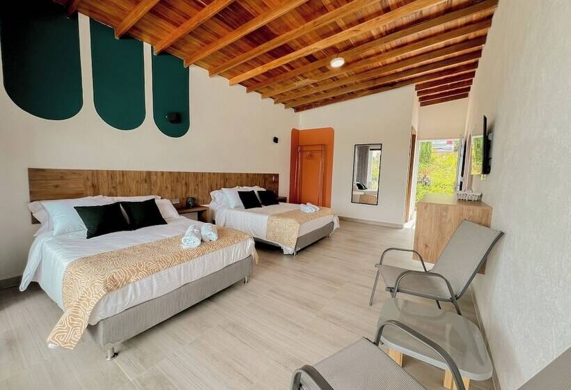 수피리어 트리플 룸, Viajero Guatapé Hostel & Lake Club