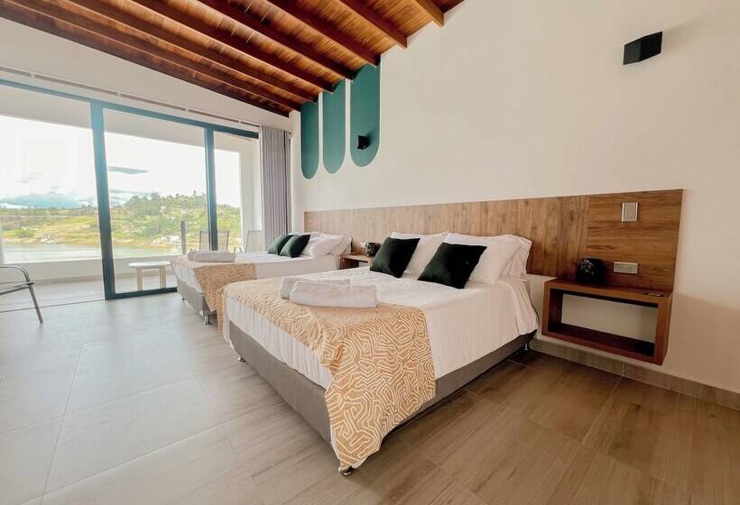 4인용 수피리어 룸, Viajero Guatapé Hostel & Lake Club