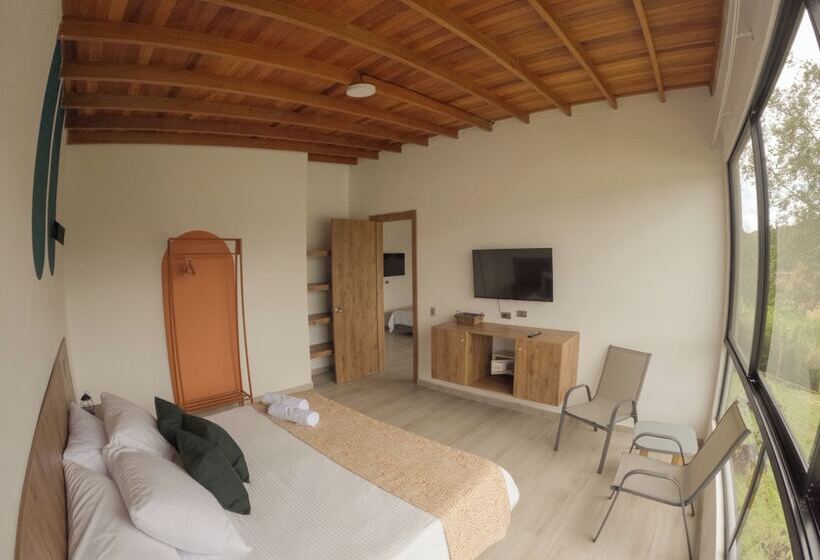 디럭스 트리플 룸, Viajero Guatapé Hostel & Lake Club