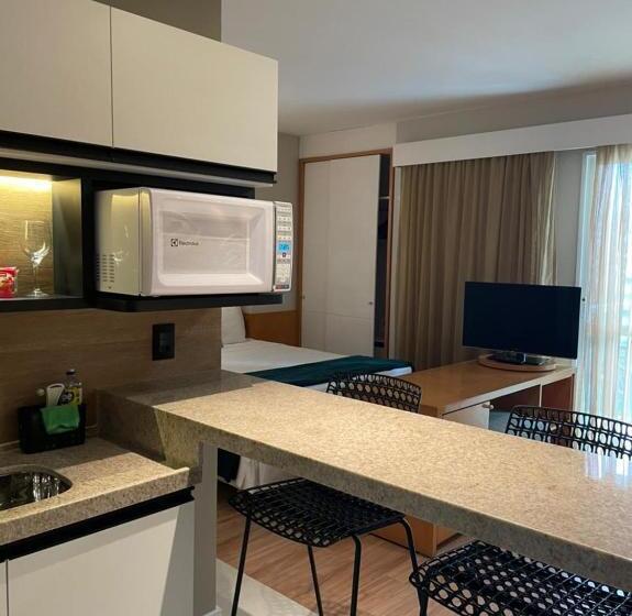 דירת חדר נוף לים, Flat Praia Do Canto Iate Clube Long Stay