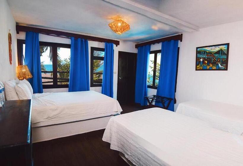 اتاق استاندارد چهار تخته با چشم‌انداز دریا, Marbella Eco Lodge