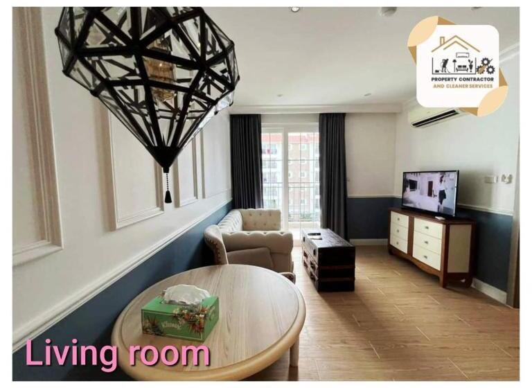 آپارتمان 1 خوابه با چشم‌انداز استخر, Seven Sea Cote D Azur Onsen & Jacuzzi ห้องพักรายวัน