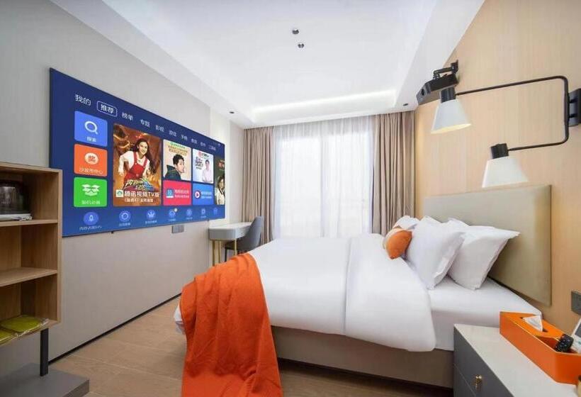 Quarto Estandar Individual com Sacada, Guangzhou Yashe International Apartment