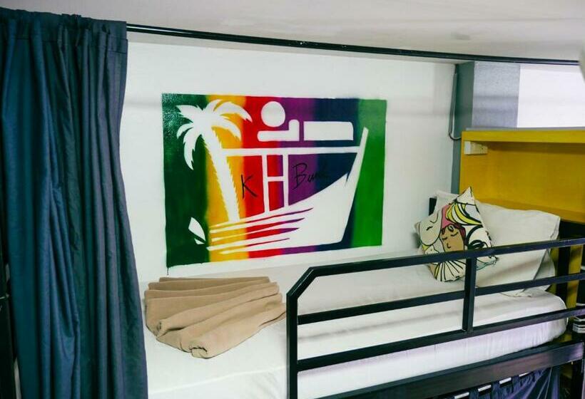 تختخواب در اتاق مشترک, K Bunk Hostel