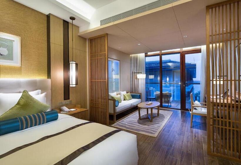 디럭스 룸 바다 전망, Wyndham Grand Plaza Royale Wenchang