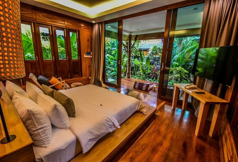 침실 1개 디럭스 빌라, The Nine Thipthara Klongson Resort