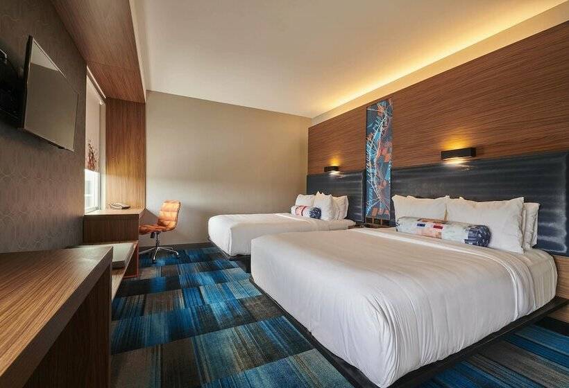 Номер Стандарт 2 Двуспальные Кровати, Aloft Cleveland Airport