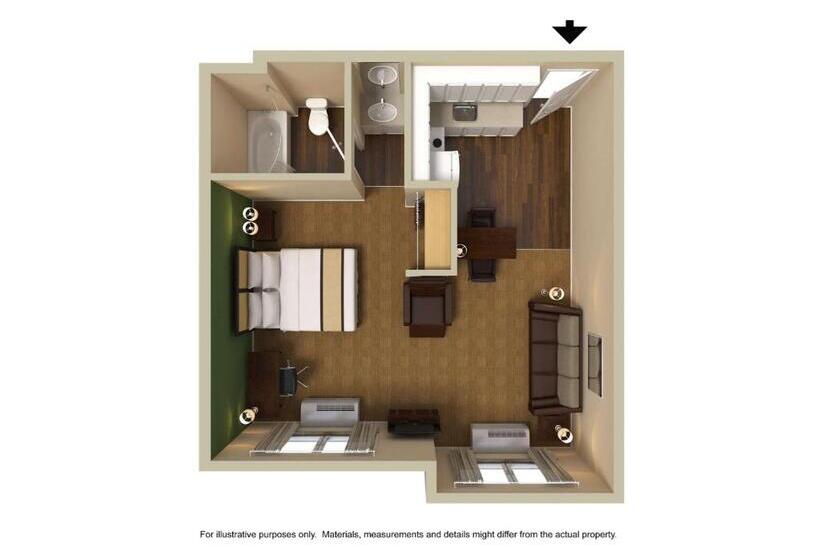 Студия Deluxe, Extended Stay America Select Suites   Columbia   Northwest Harbison