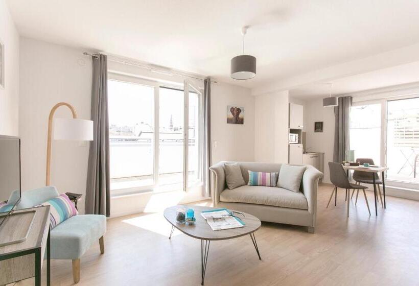 Апартаменты 1 Спальня, Zenao Appart Hôtels Mulhouse