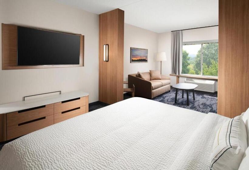 带大床的标准工作室, Fairfield Inn & Suites By Marriott Athens