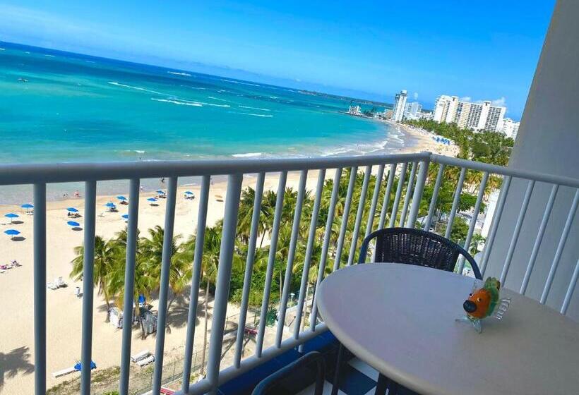 آپارتمان 1 خوابه با چشمانداز دریا, Marbella Del Caribe Isla Verde Beachfront