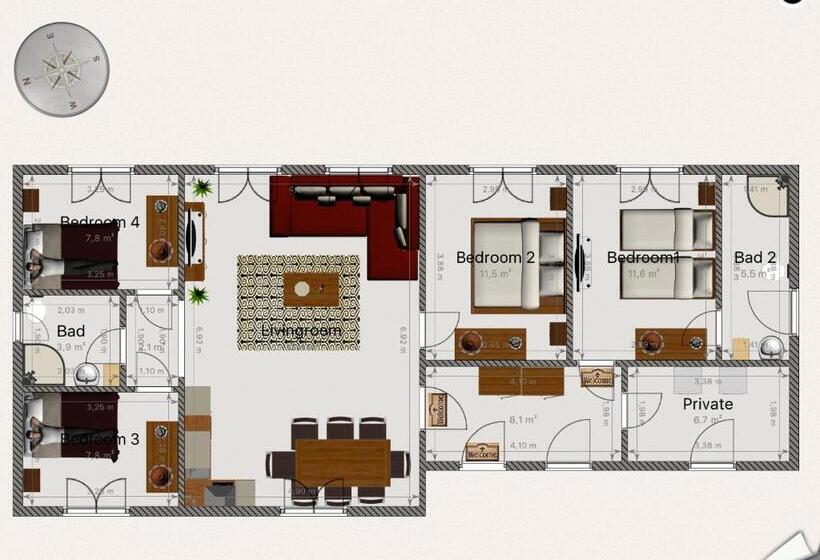 Апартаменты 4 Спальни, Haus Alpenblick Mölltal