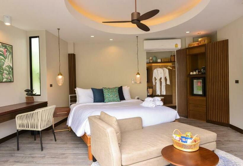 اتاق لوکس با چشم‌انداز باغ, Tungtong Beach Villas