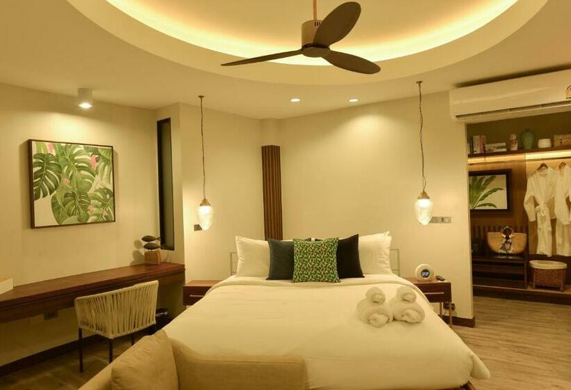 اتاق لوکس با چشم‌انداز باغ, Tungtong Beach Villas