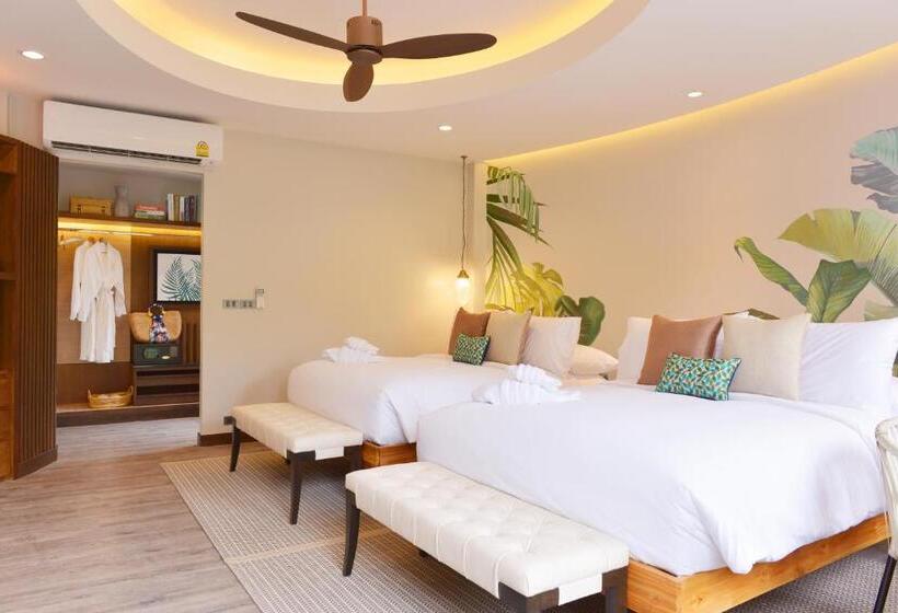 اتاق لوکس با چشم‌انداز باغ, Tungtong Beach Villas