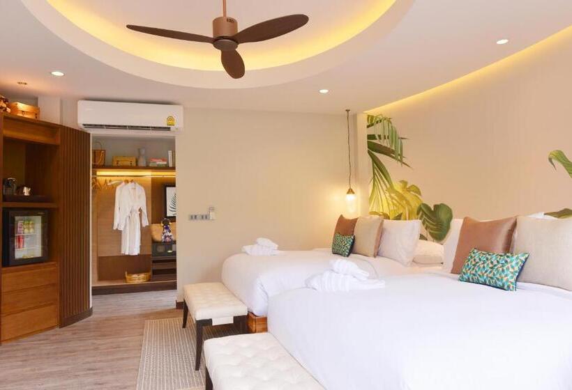 اتاق لوکس با چشم‌انداز باغ, Tungtong Beach Villas
