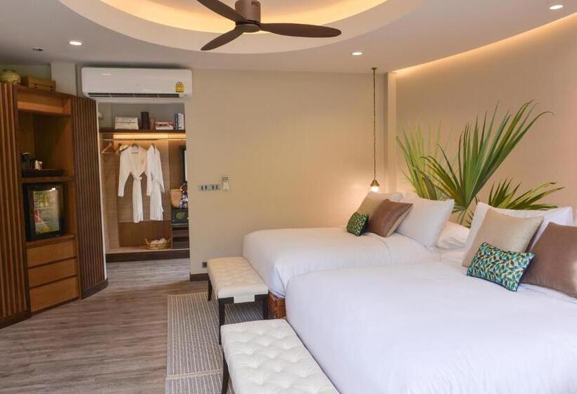اتاق لوکس با چشم‌انداز باغ, Tungtong Beach Villas