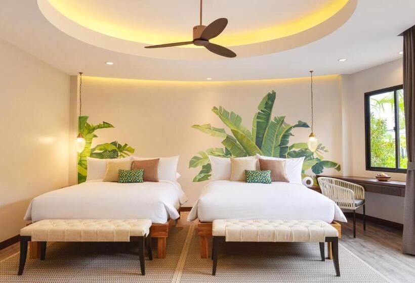 اتاق لوکس با چشم‌انداز باغ, Tungtong Beach Villas