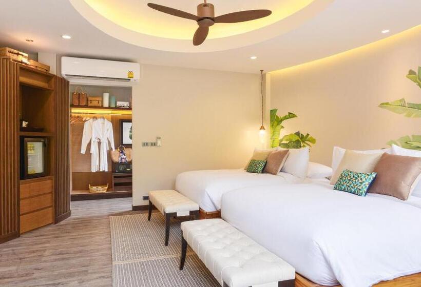 اتاق لوکس با چشم‌انداز باغ, Tungtong Beach Villas