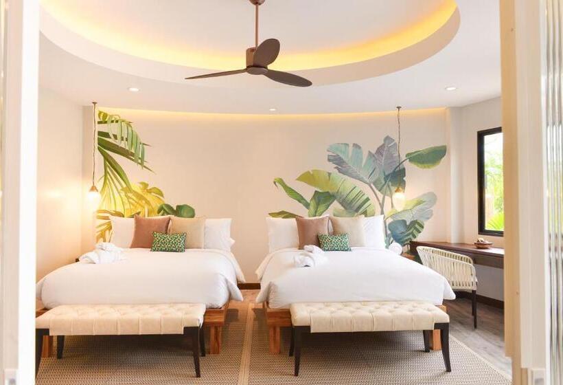 اتاق لوکس با چشم‌انداز باغ, Tungtong Beach Villas