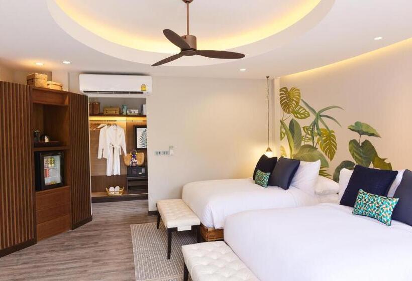اتاق لوکس با چشم‌انداز باغ, Tungtong Beach Villas