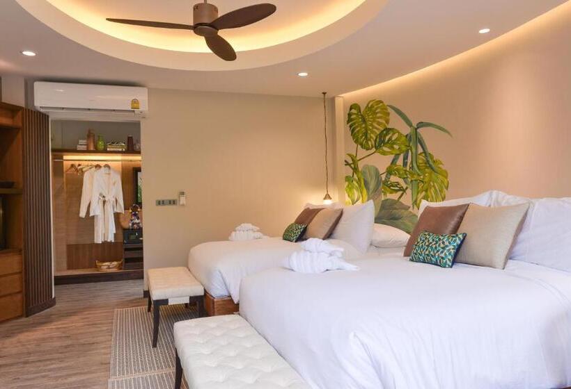 اتاق لوکس با چشم‌انداز باغ, Tungtong Beach Villas