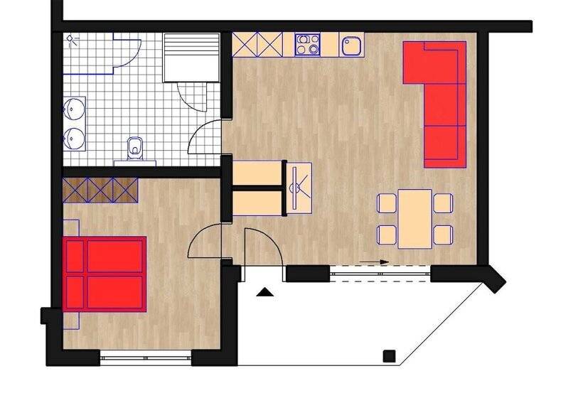 Апартаменты 1 Спальня, Alpenparks Chalet & Apartment Alpina Seefeld