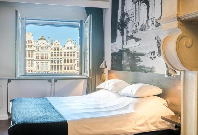 اتاق استاندارد با چشم‌انداز, Résidence Hotel Le Quinze Grand Place Brussels