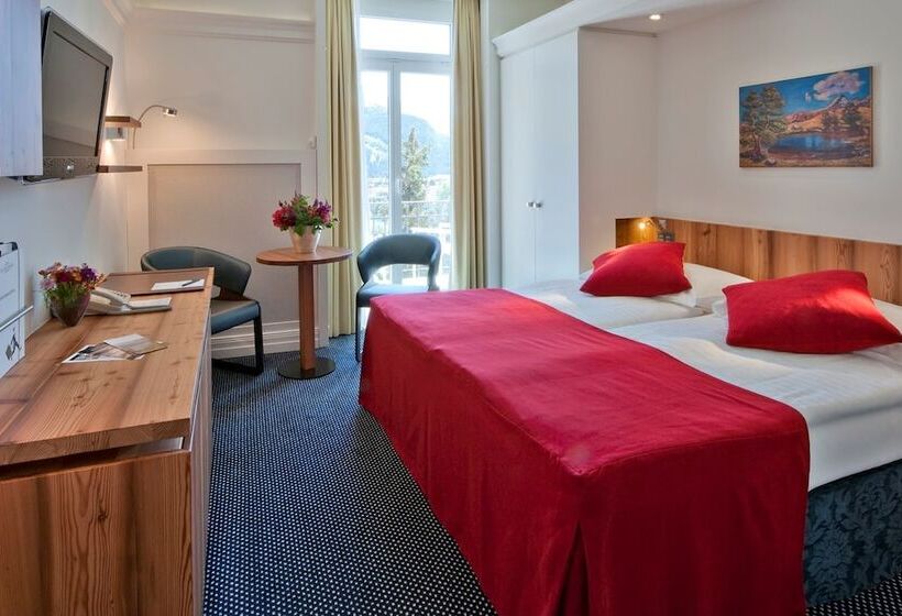 اتاق استاندارد با چشم‌انداز دریاچه, Schweizerhof St. Moritz