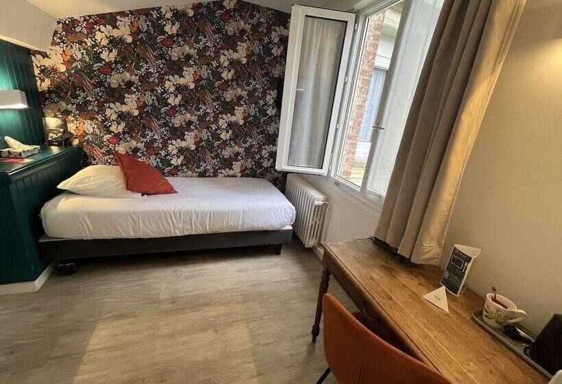 اتاق استاندارد یک نفره, Garden Hotel Rennes Centre Gare