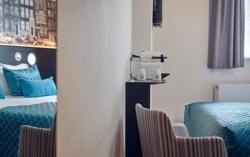 اتاق استاندارد سه تخته با چشم‌انداز, Singel Hotel Amsterdam
