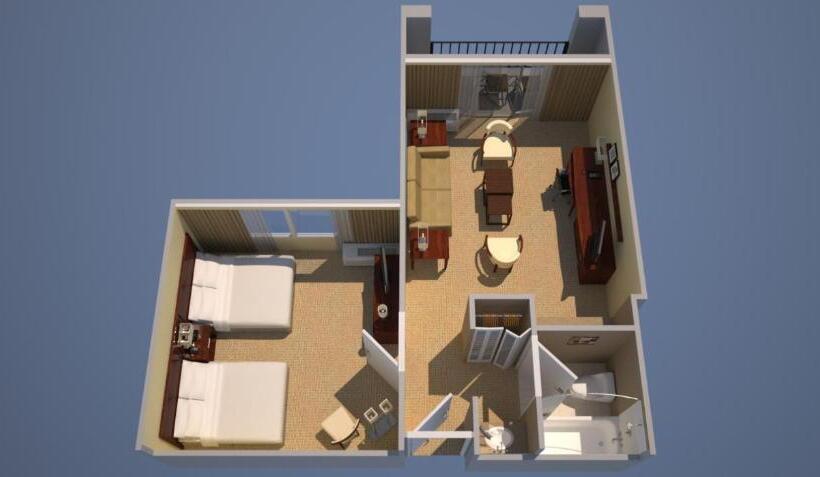 Suite, Courtyard Chicago Arlington Heights/south