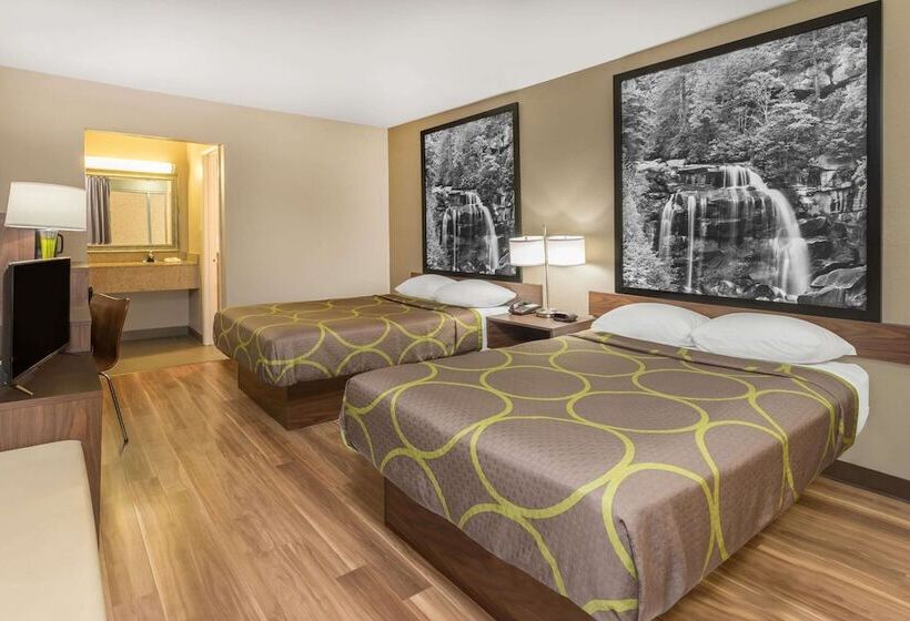 اتاق استاندارد با 2 تخت دوبل, Super 8 By Wyndham Asheville Airport