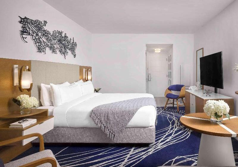 キングサイズベッドのスタンダードルーム, Hilton Fort Lauderdale Marina