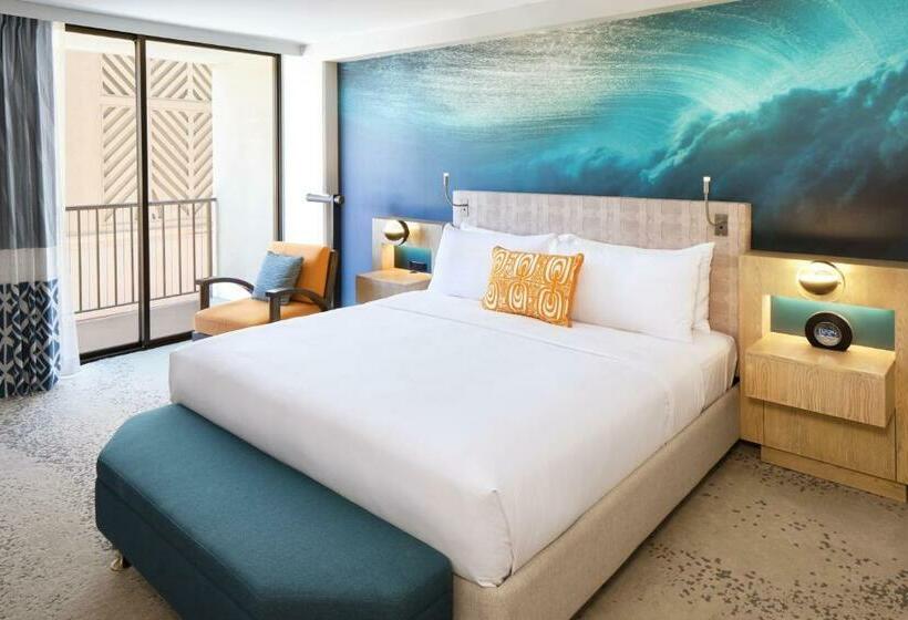 اتاق استاندارد با تخت بزرگ, Outrigger Waikiki Beachcomber