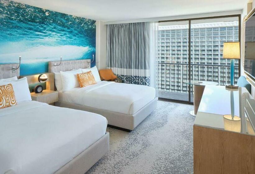 اتاق استاندارد با 2 تخت دوبل, Outrigger Waikiki Beachcomber